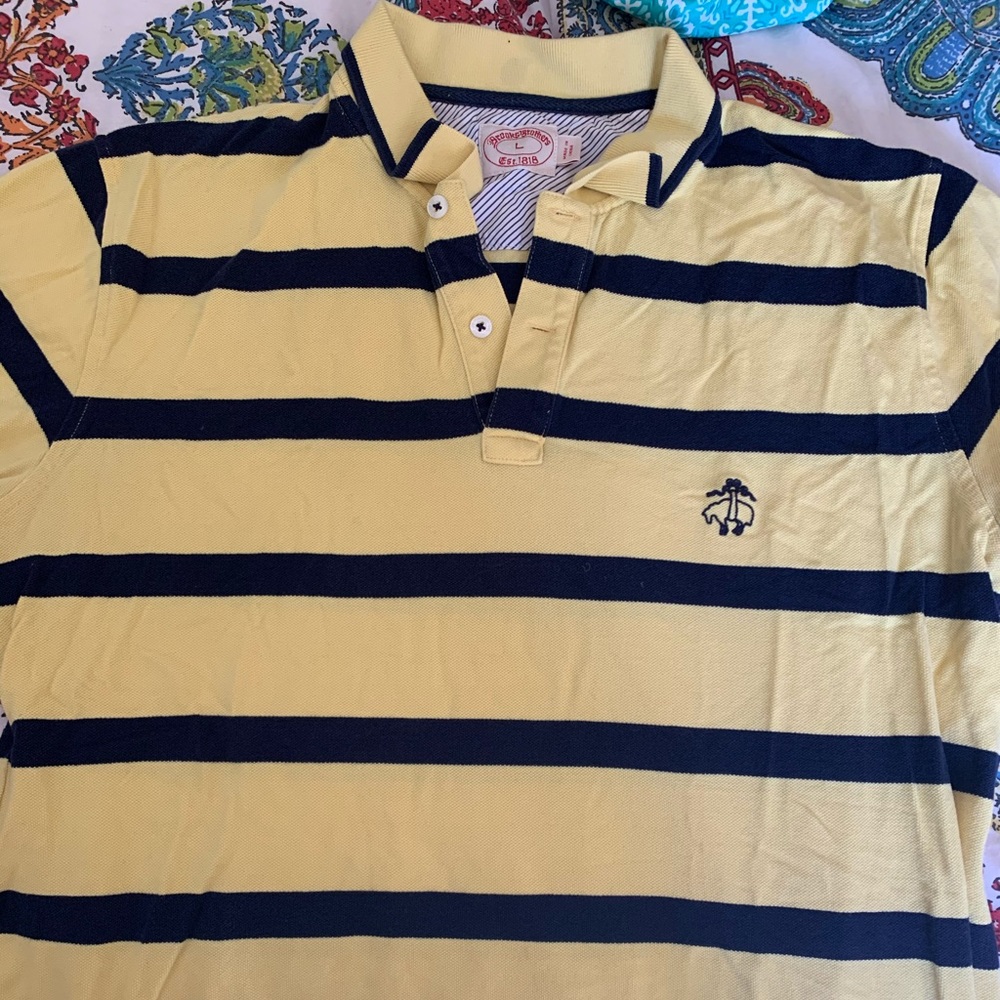 Men’s Brooks Bros Red Fleece Polo - L